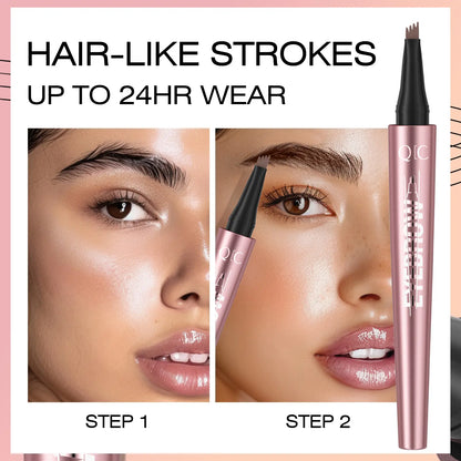 ⚡️First 100:2nd Item 60%Off🔥Waterproof Micro-Fork Eyebrow Pencil, Long-Lasting Brow Pen for Natural Hair-Like Strokes, Smudge-Proof Makeup Tool for Daily Use & Soft Glam-TJY