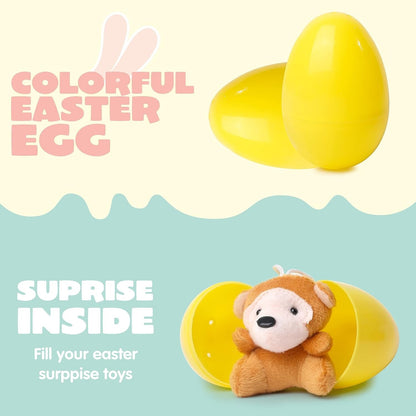 🔥49% OFF Today Only! 12/24/36 Pcs Prefilled Easter Eggs, Filled with Plush Animal Toys