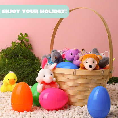 🔥49% OFF Today Only! 12/24/36 Pcs Prefilled Easter Eggs, Filled with Plush Animal Toys