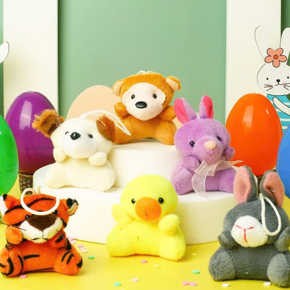 🔥49% OFF Today Only! 12/24/36 Pcs Prefilled Easter Eggs, Filled with Plush Animal Toys