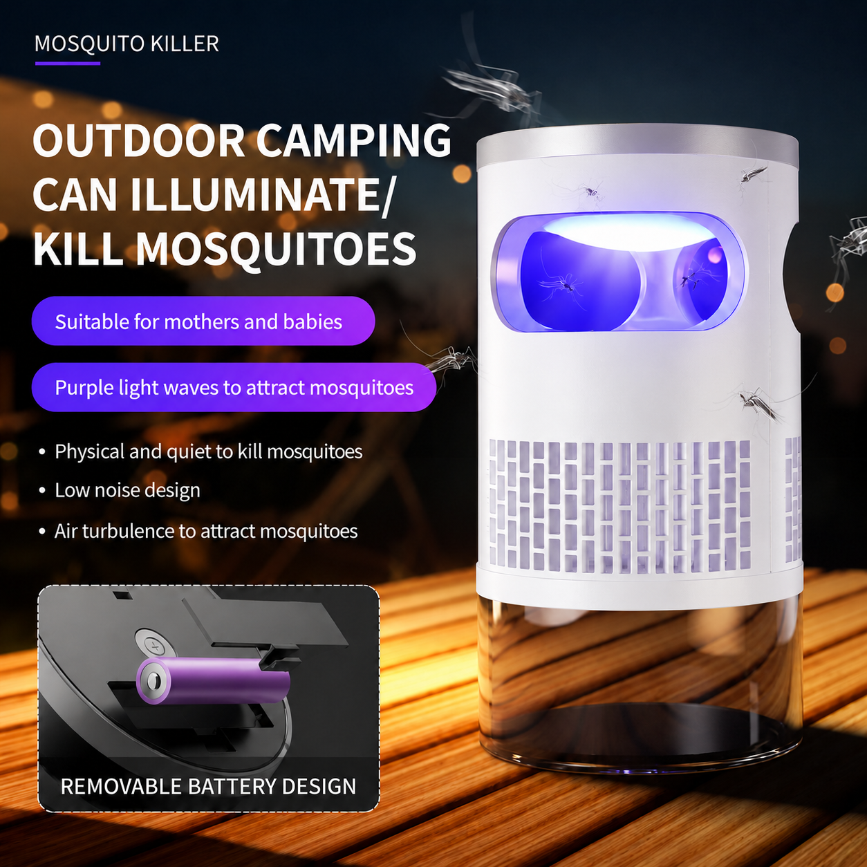 🦟 49% OFF! UV Mosquito Killer Lamp – quiet, USB, chemical-free. 50K+ sold! 🔇🌙