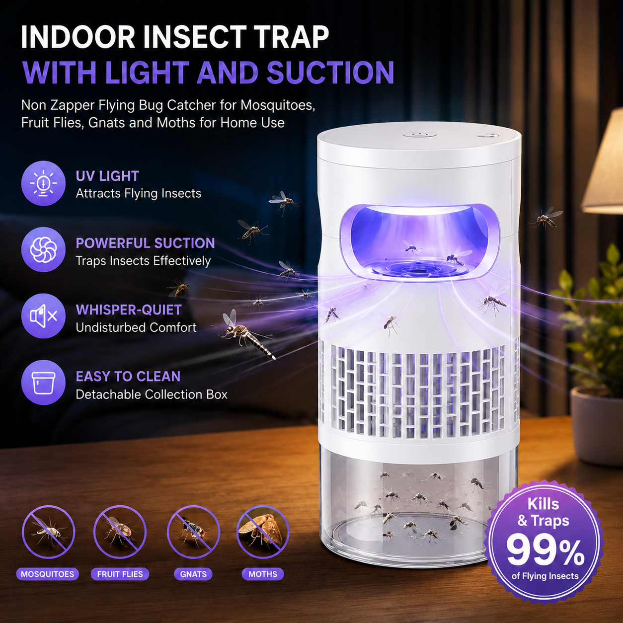 🦟 49% OFF! UV Mosquito Killer Lamp – quiet, USB, chemical-free. 50K+ sold! 🔇🌙