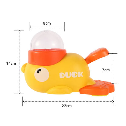 Dog Puzzle Feeder Interactive Pet Food Treat Dispenser Cartoon Duck Design Pet Snack Feeder for Dog Training Mental Enrichment