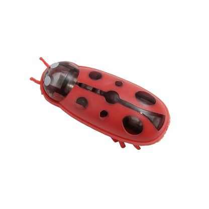 Pet Interactive Mini Electric Bug Cat Toy Kitten Escape Obstacle Automatic Flip Toy Battery Operated Vibration Beetle Supplies