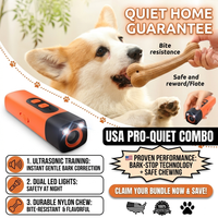 1Pc Ultrasonic Dog Repeller +1 free Pet dog dental cleaning sticks🦴